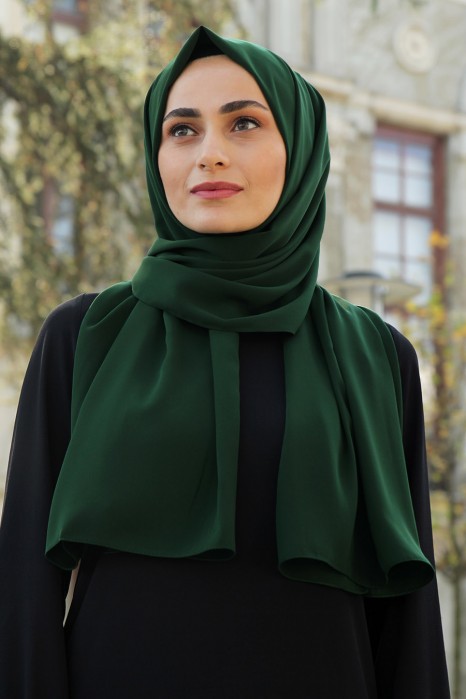 GREEN MADINA SILK SHAWL
