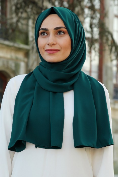 PETROLEUM BLUE MADINA SILK SHAWL