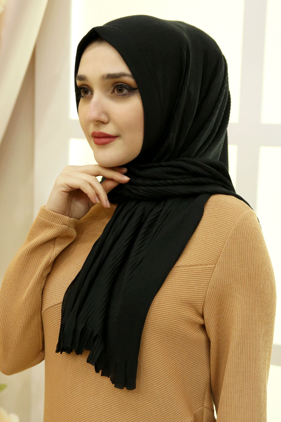 BLACK TURBAN HIJAB