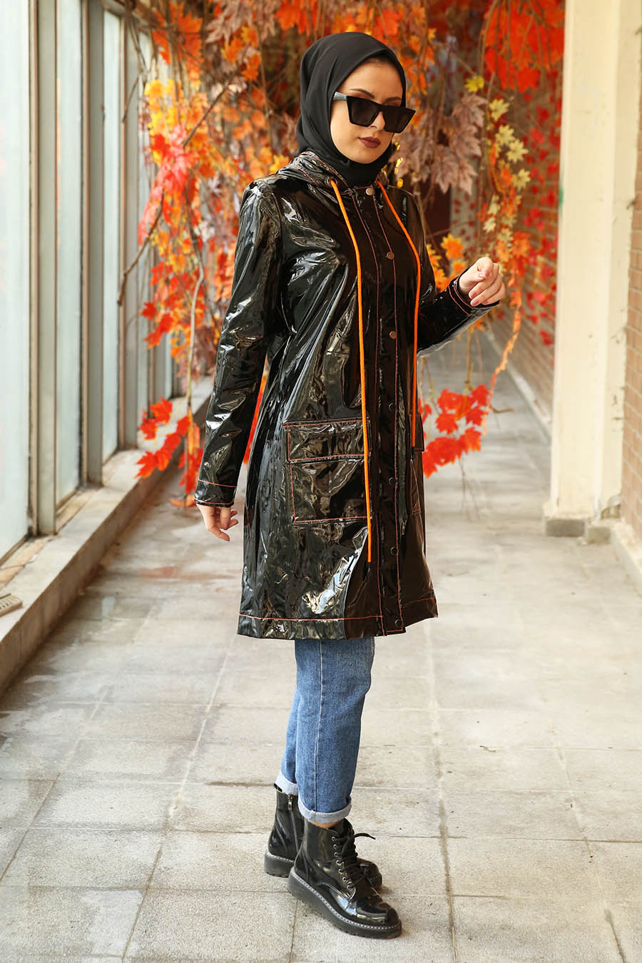 ORANGE DETAILED COAT ORANGE DETAILED COAT