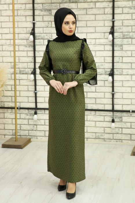 BLACK DRESSKHAKI DRESS