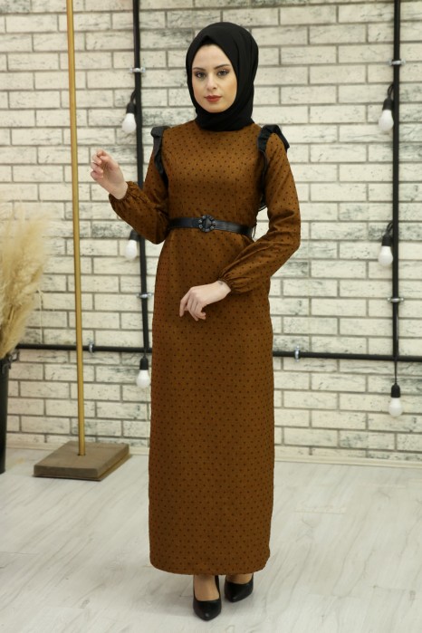 TAN COLOR DRESS 