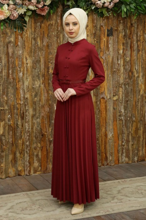 CLARET RED DRESS