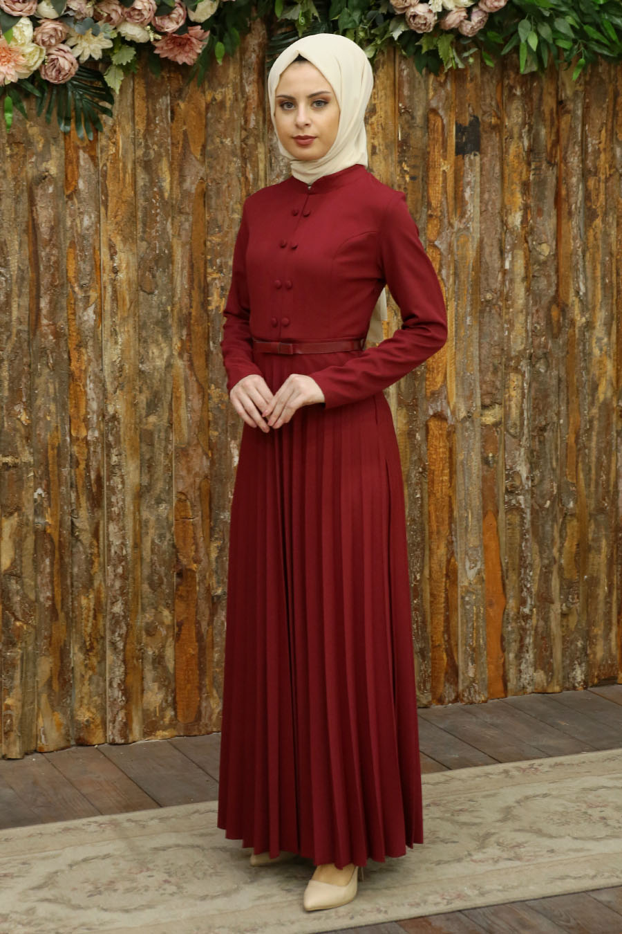 CLARET RED DRESS