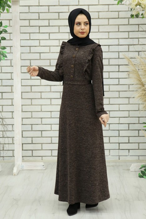 BROWN DRESS