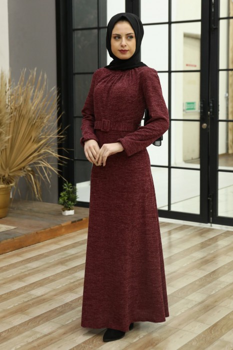 CLARET RED DRESS