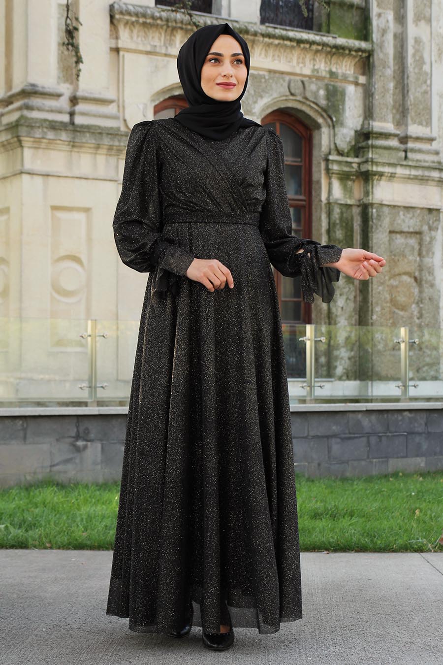 BLACK EVENING DRESS