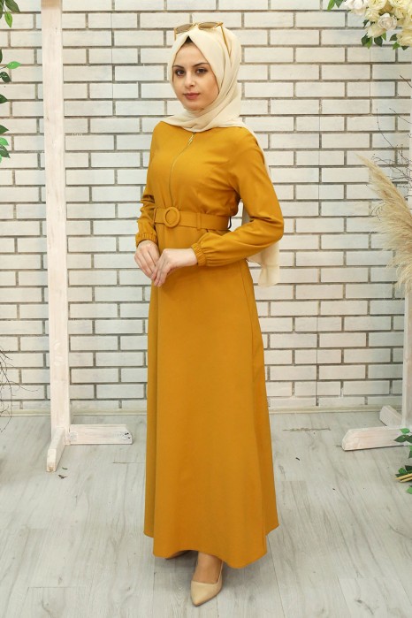 MUSTARD DRESS 