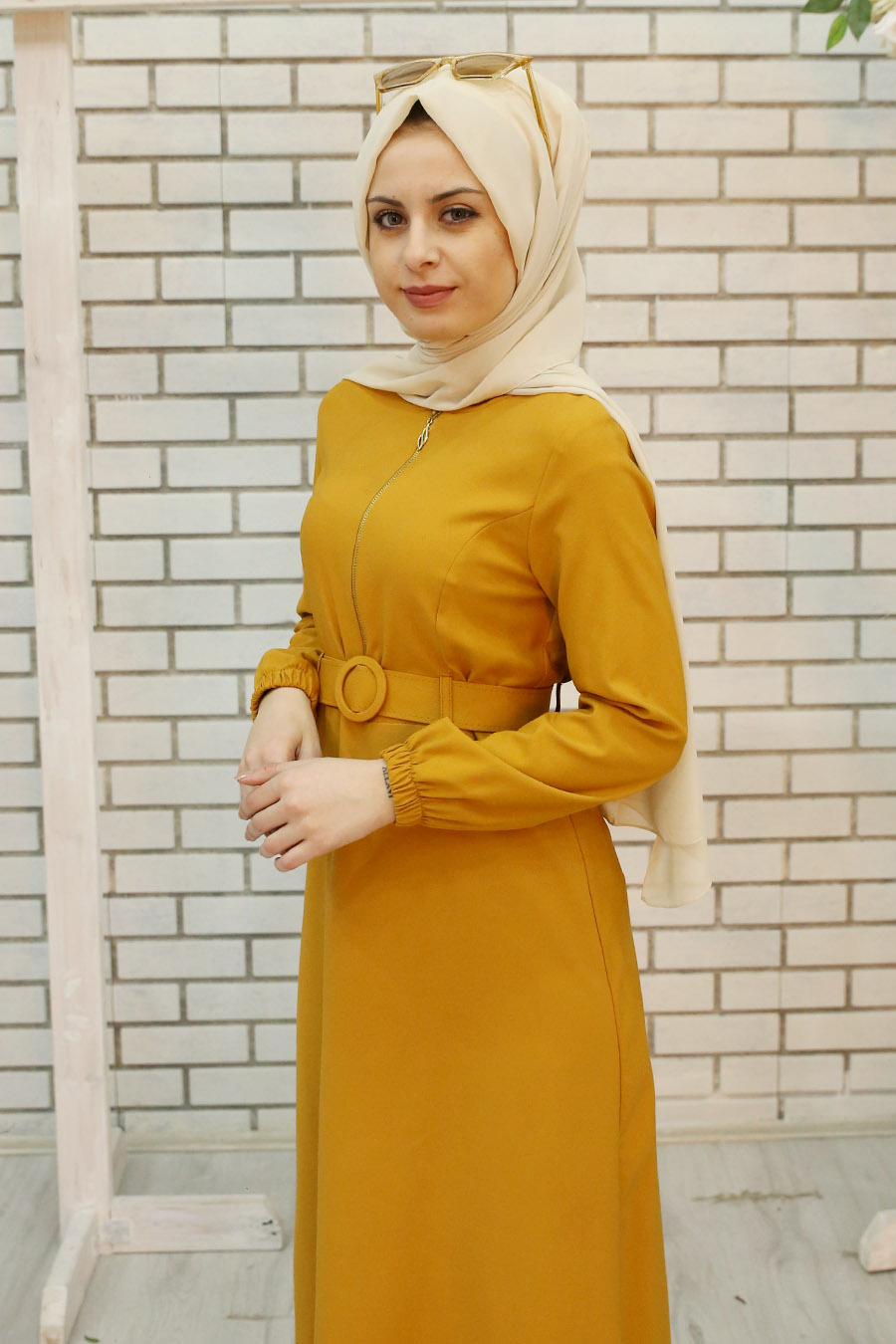 MUSTARD DRESS 