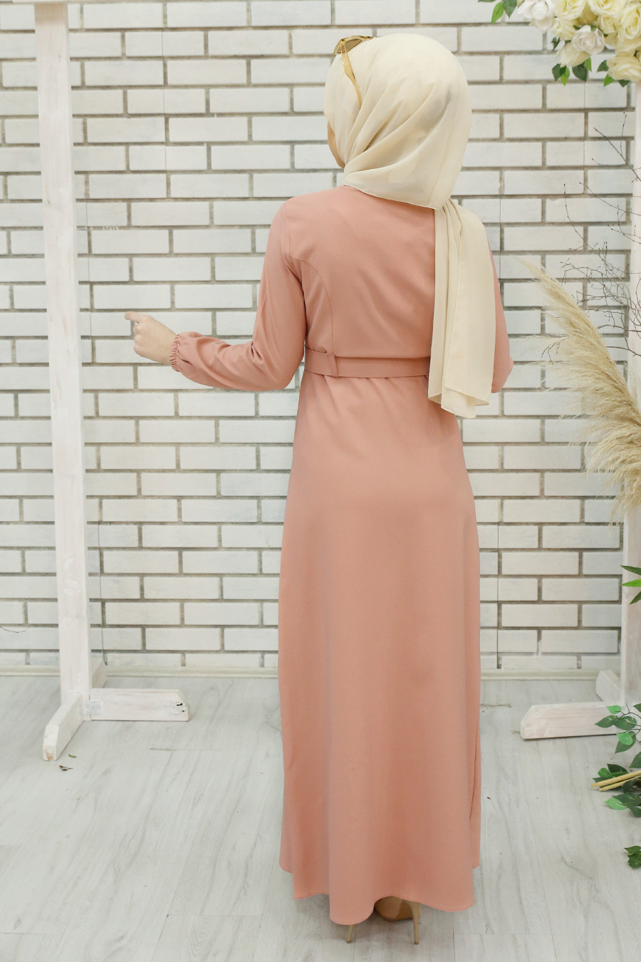 SALMON COLOR DRESS  SALMON COLOR DRESS