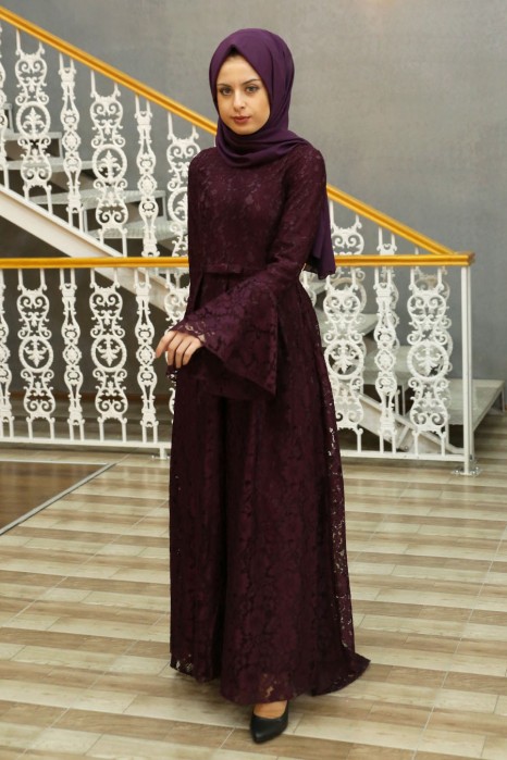 PLUM EVENING DRESS  