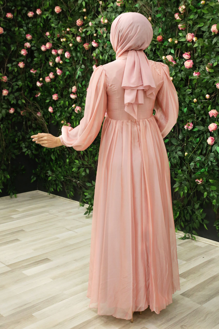 POWDER PINK EVENING DRESS 