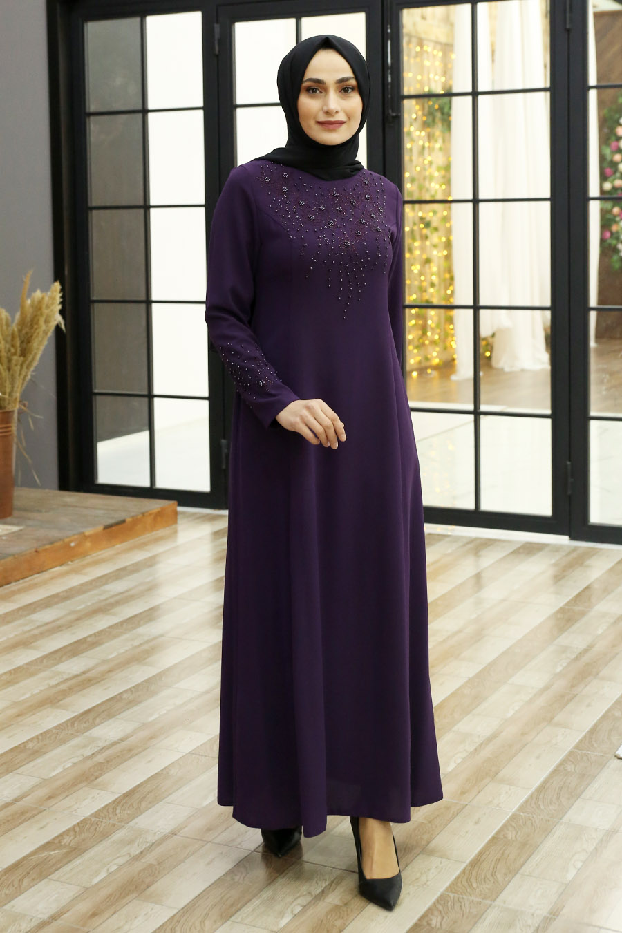 PURPLE BLUE DRESS 