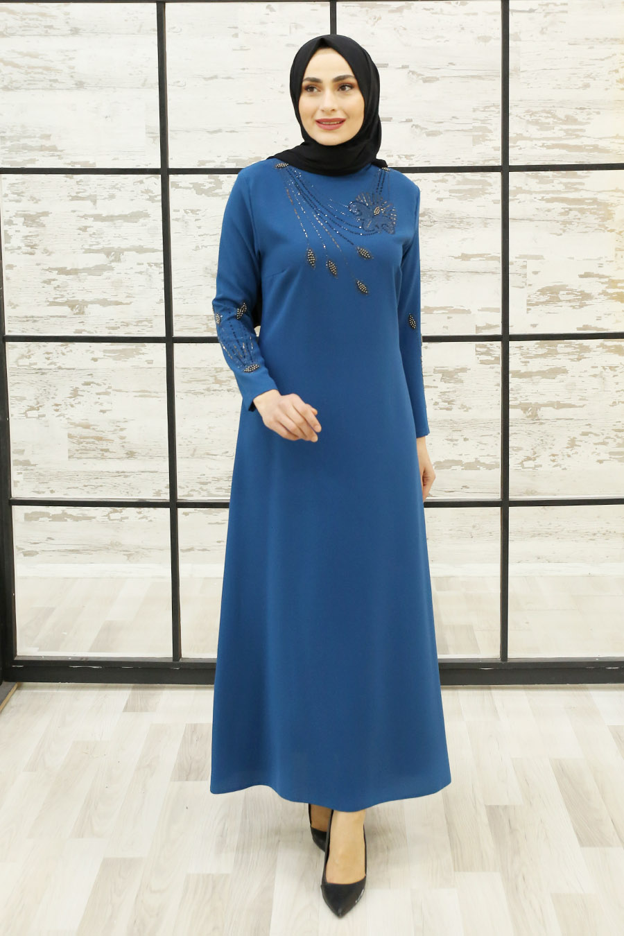 PETROLEUM BLUE DRESS 