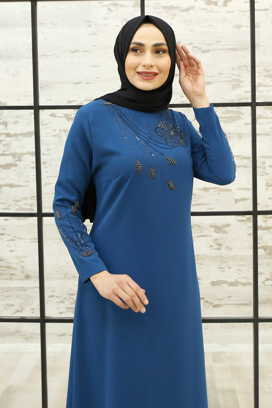 PETROLEUM BLUE DRESS 