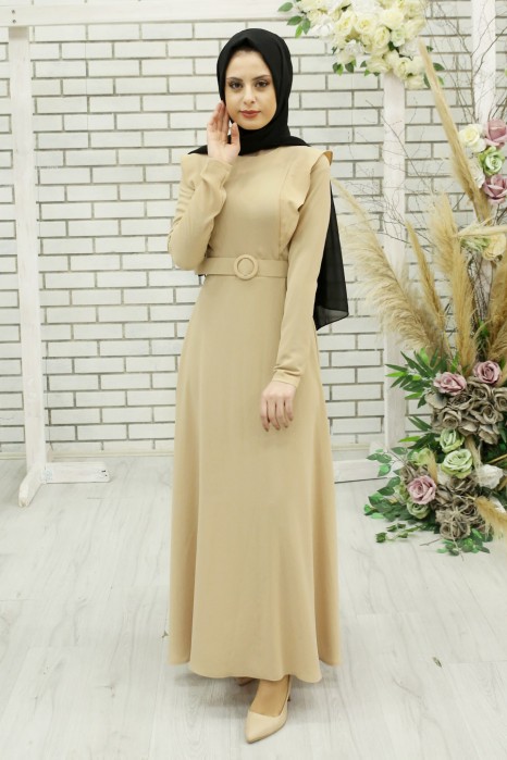 BEIGE DRESS  