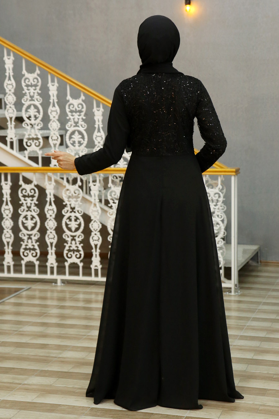 BLACK EVENING DRESS