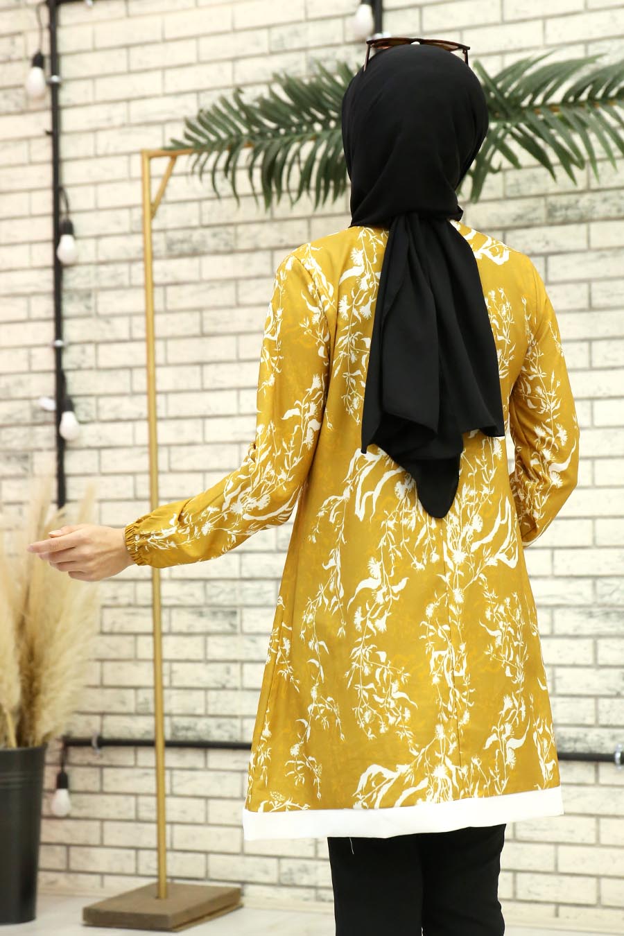 PATTERNED YELLOW TUNIC 