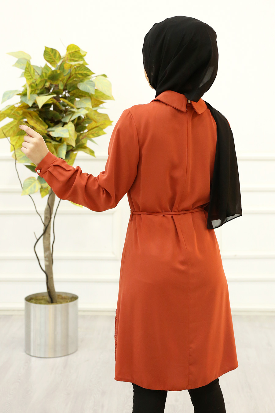 BRICK COLOR TUNIC   BRICK COLOR TUNIC
