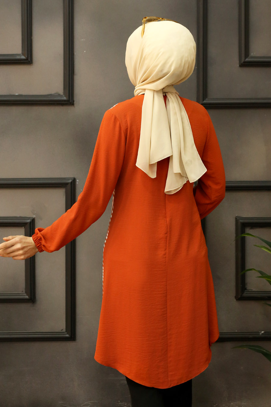 BRICK COLOR TUNIC  BRICK COLOR TUNIC