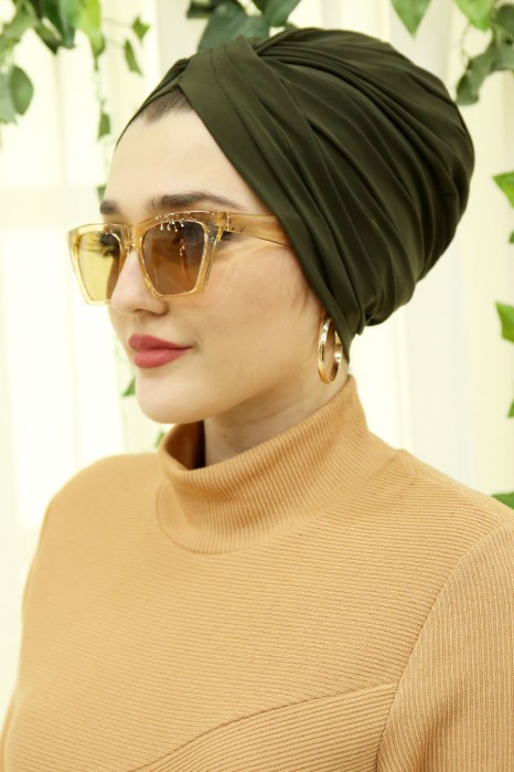 KHAKI TURBAN HIJAB