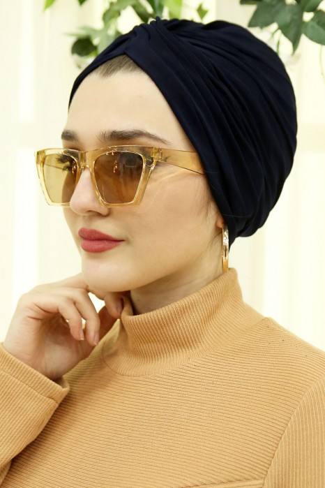 NAVY BLUE TURBAN HIJAB