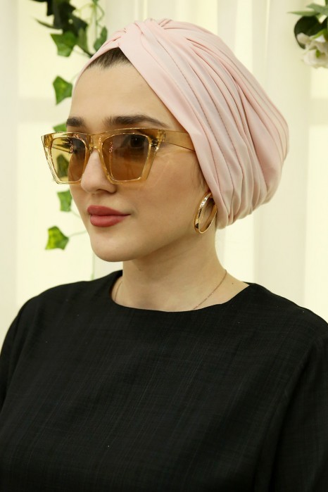 SALMON COLOR TURBAN HIJAB