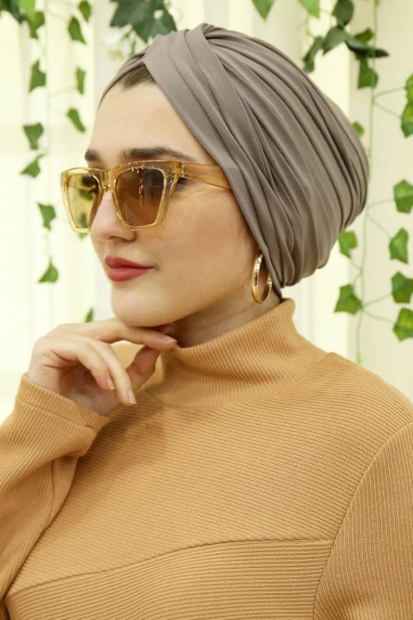 VISON COLOR TURBAN HIJAB