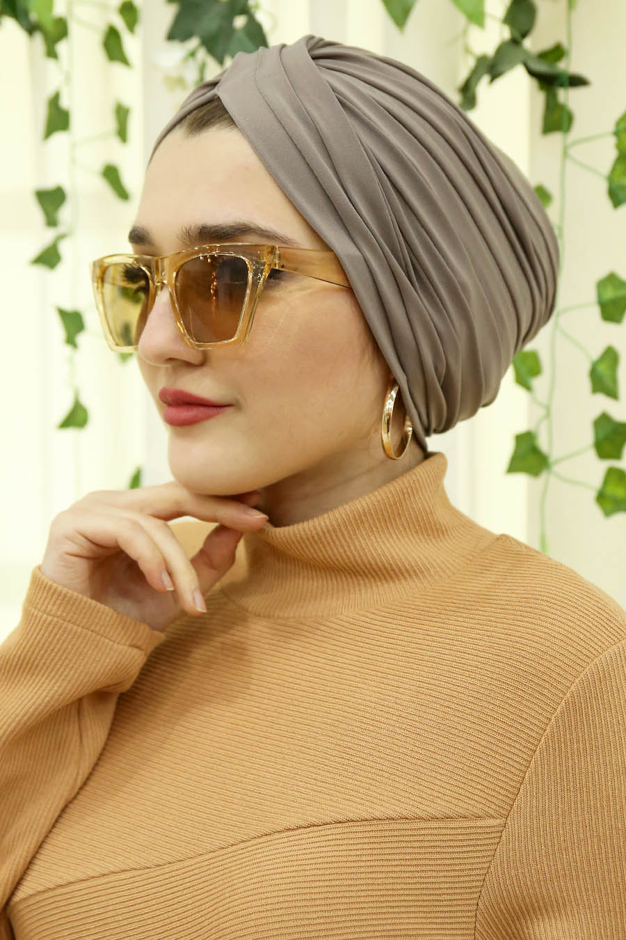 VISON COLOR TURBAN HIJAB