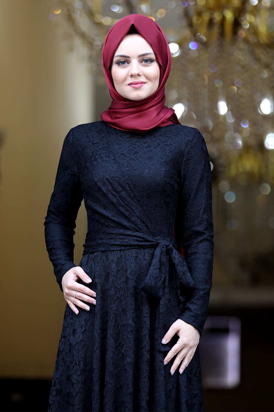 BLACK EVENING DRESS