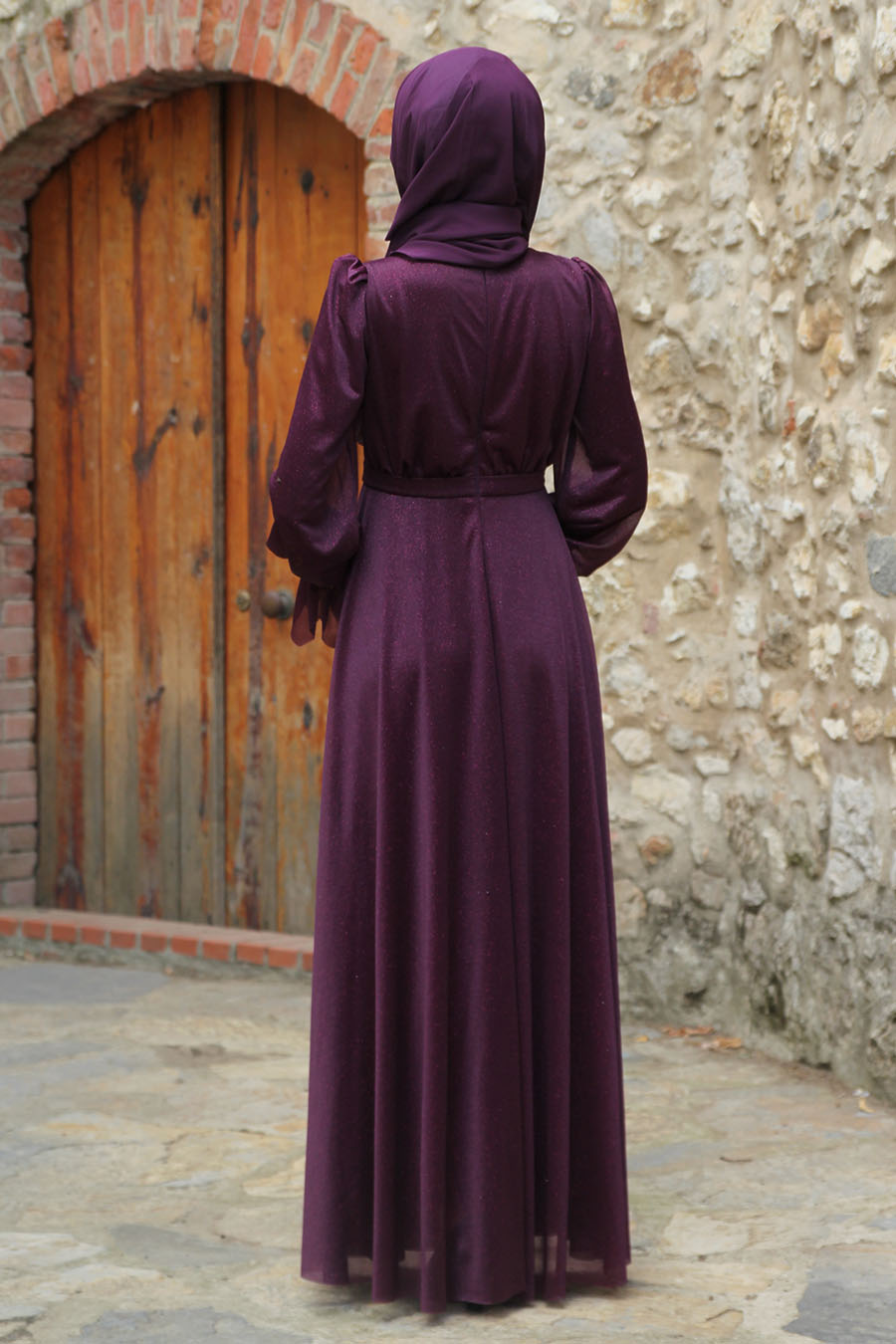 PURPLE  EVENING DRESS