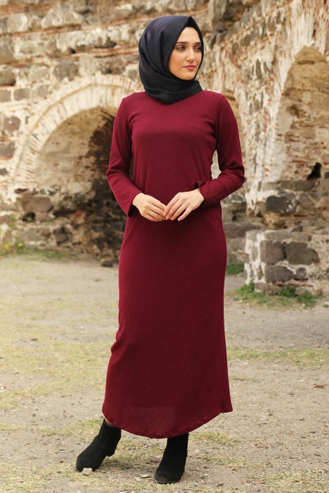 CLARET RED DRESS