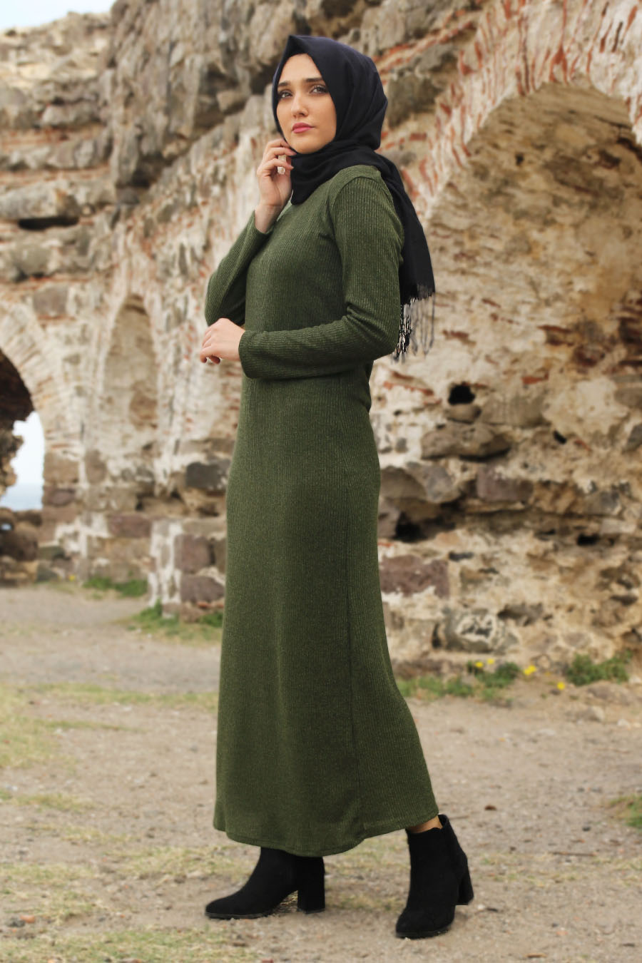 KHAKI DRESS