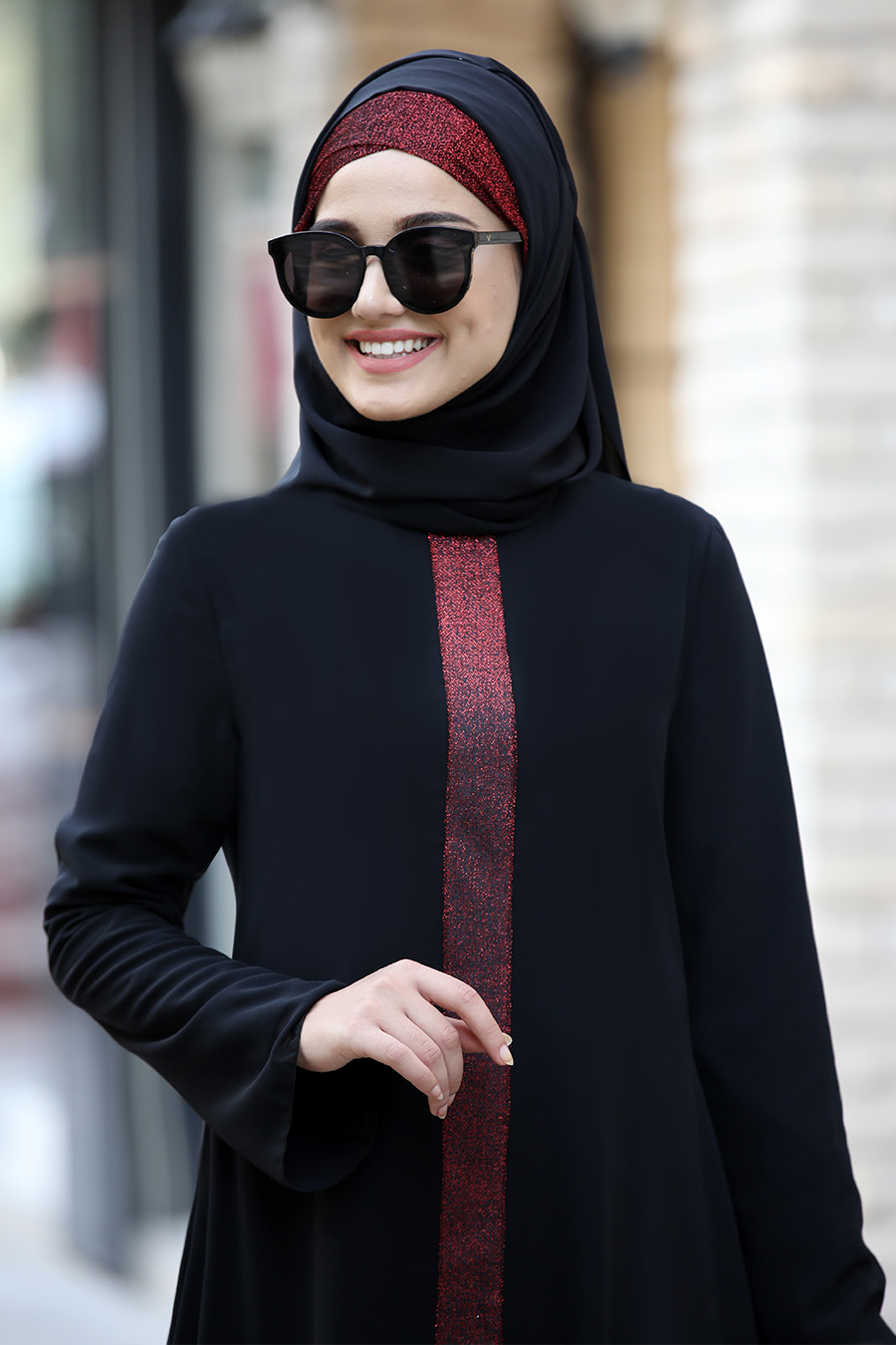 CLARET RED TUNIC AND PANT SUIT