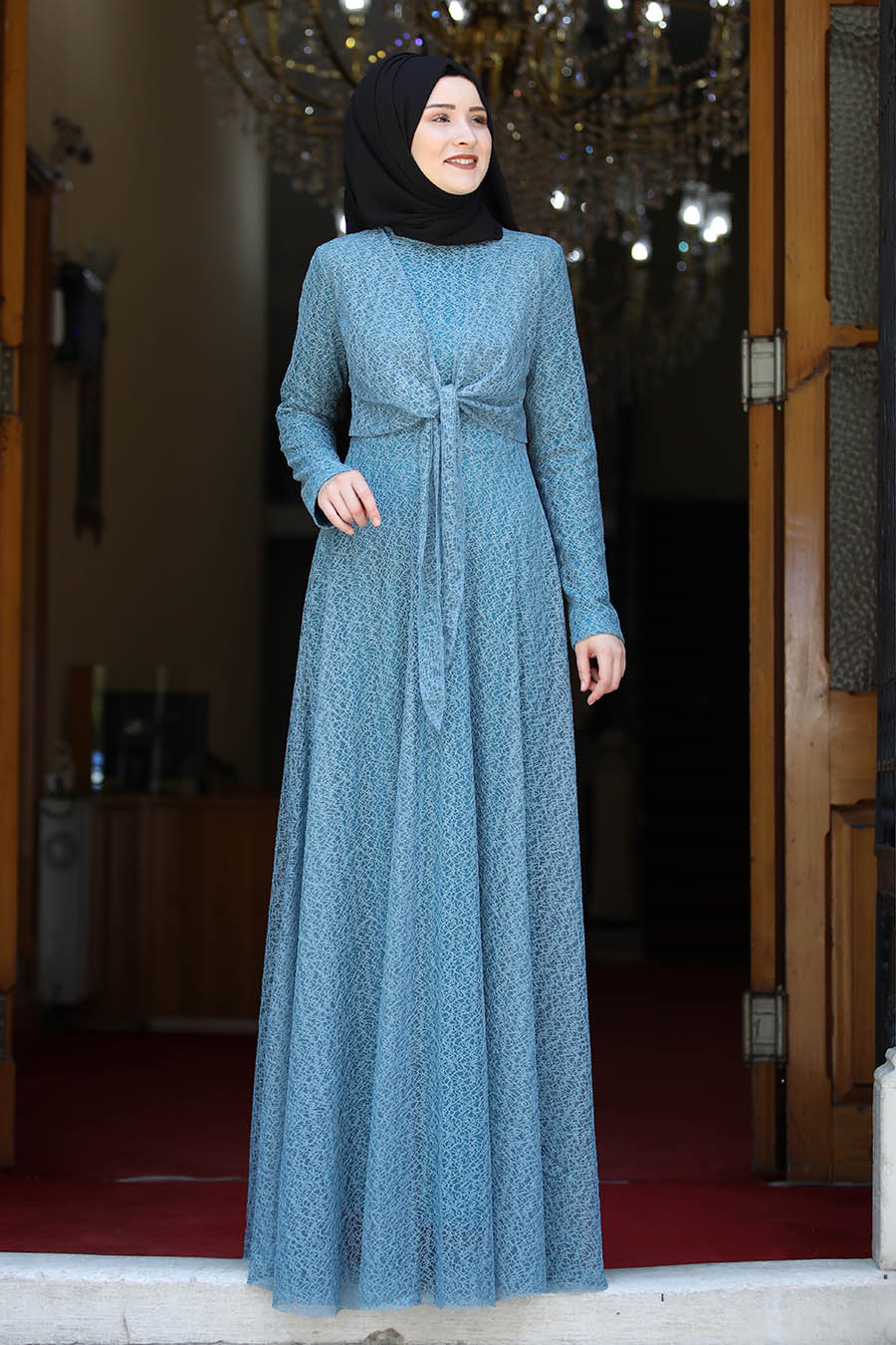 INDIGO COLOR DRESS