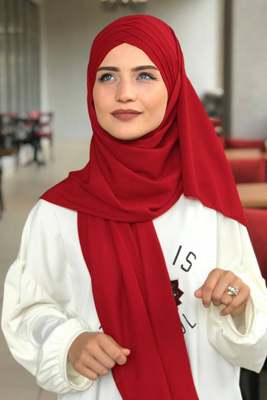 RED SHAWL