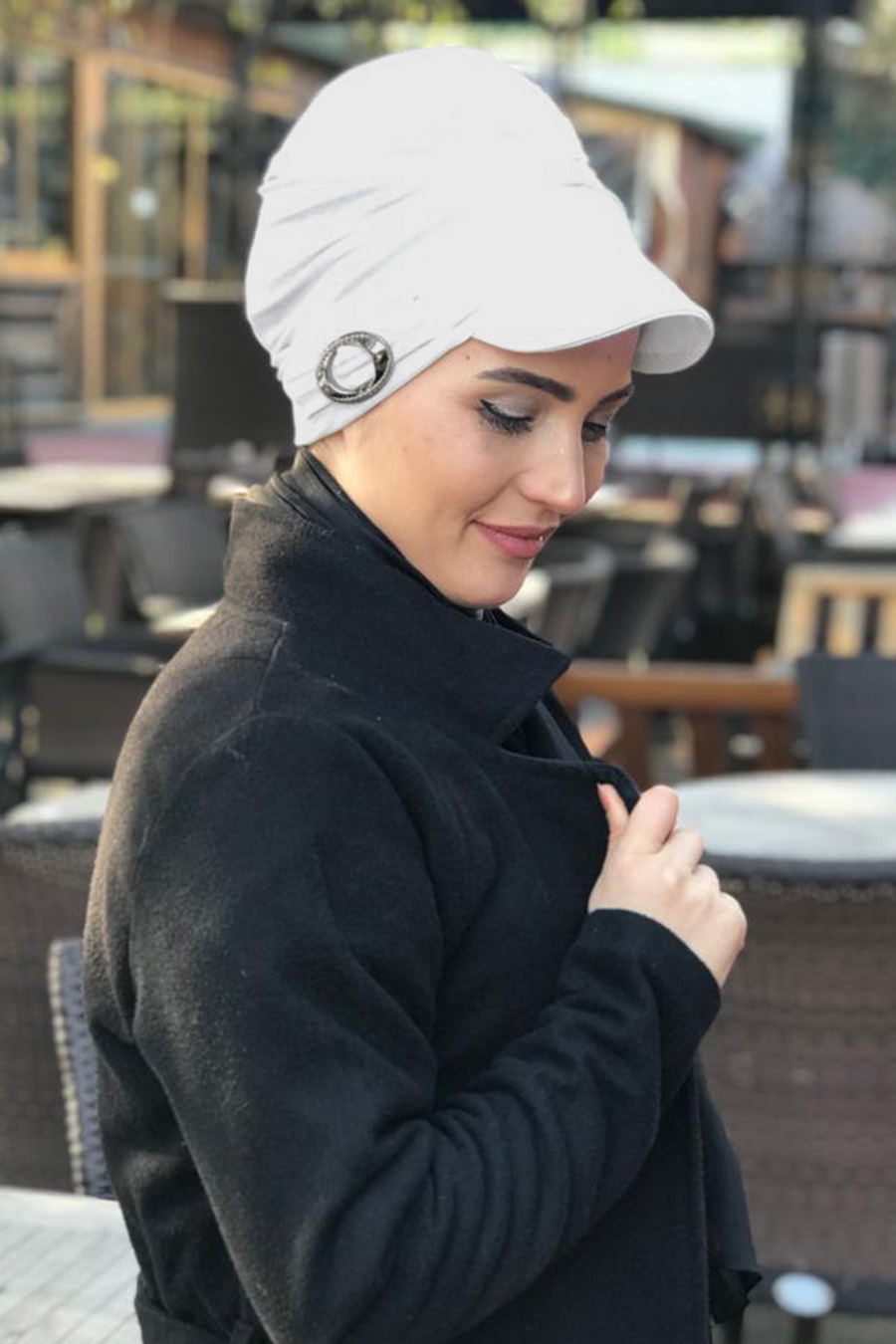 ECRU TURBAN HIJAB