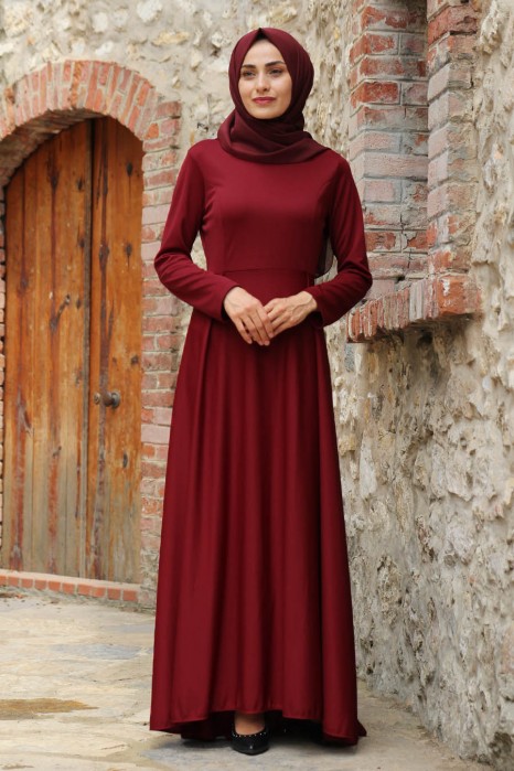 Claret Red Dress