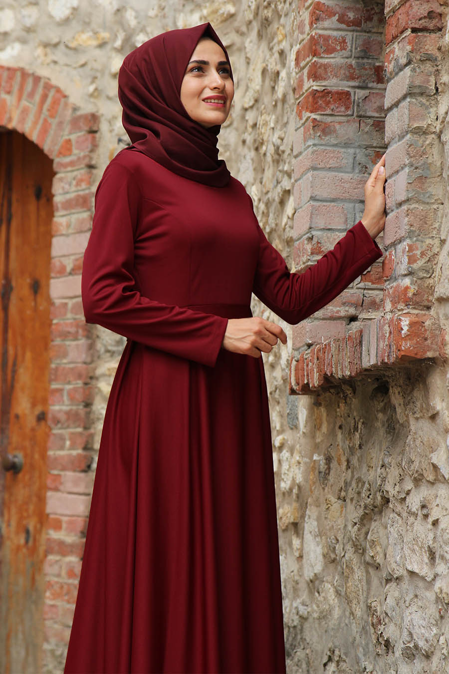 Claret Red Dress