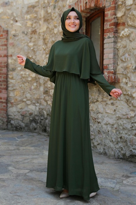 Cloak Khaki Dress