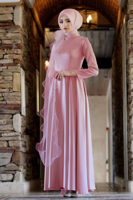 POWDER PINK EVENING DRESS