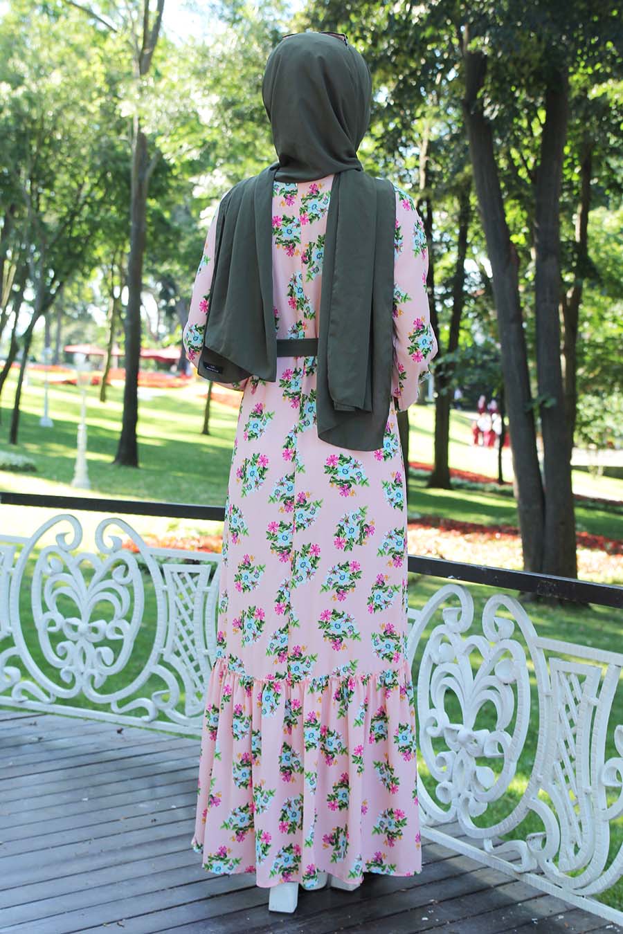 FLOWER PATTERNED DRESS