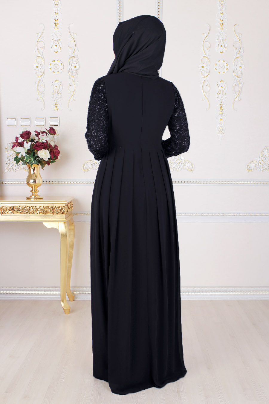 BLACK EVENING DRESS