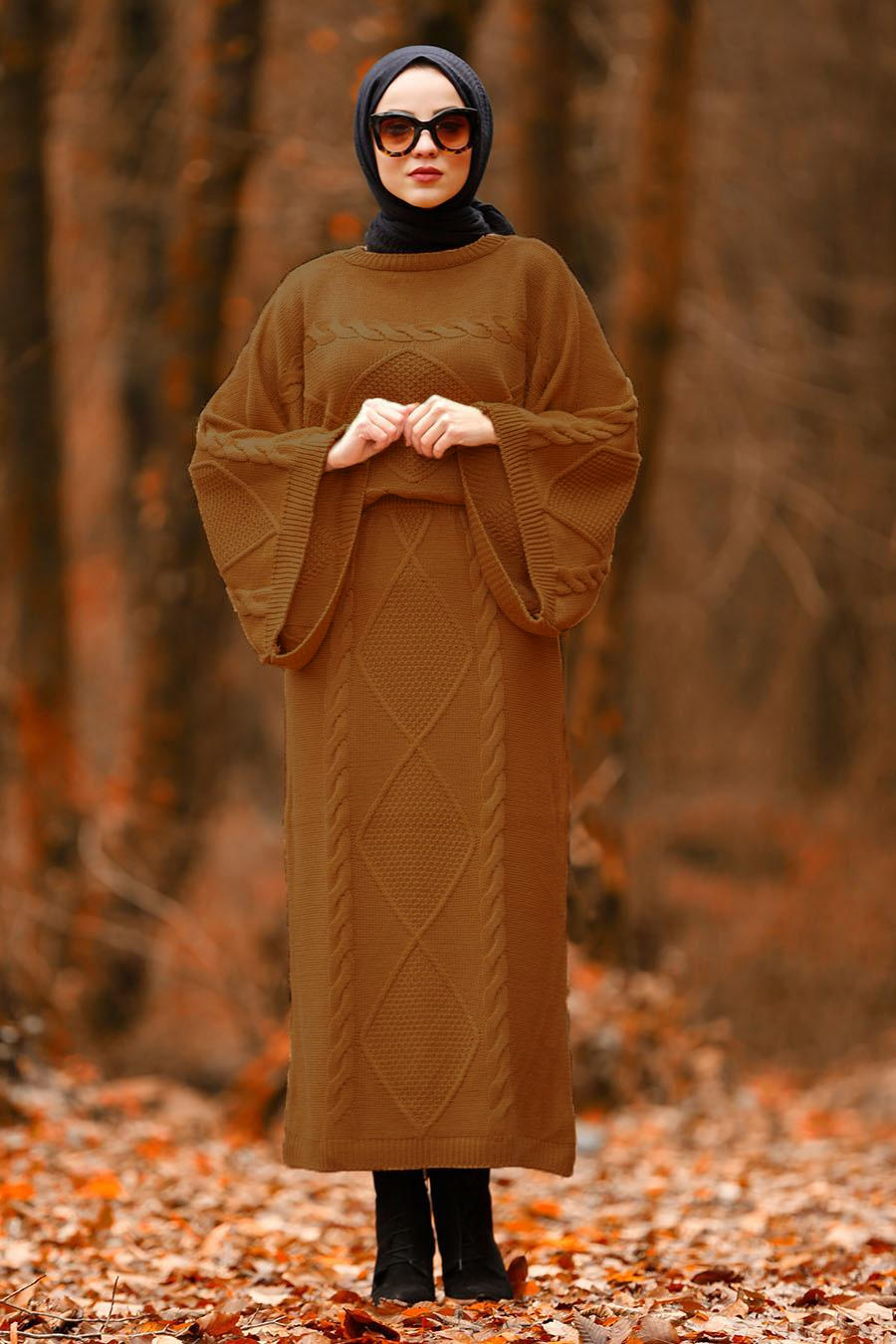 tan skirt suit