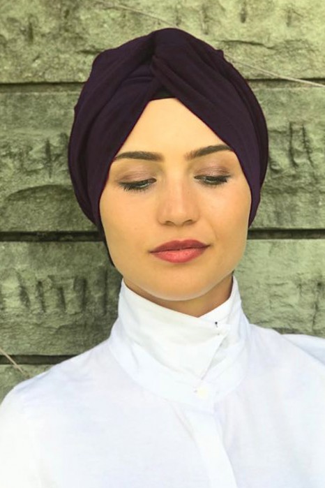 PURPLE TURBAN HIJAB