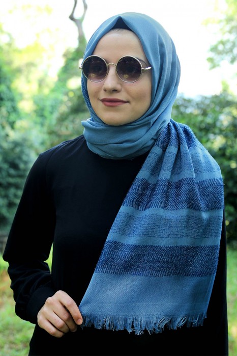 INDIGO COLOR SHAWL
