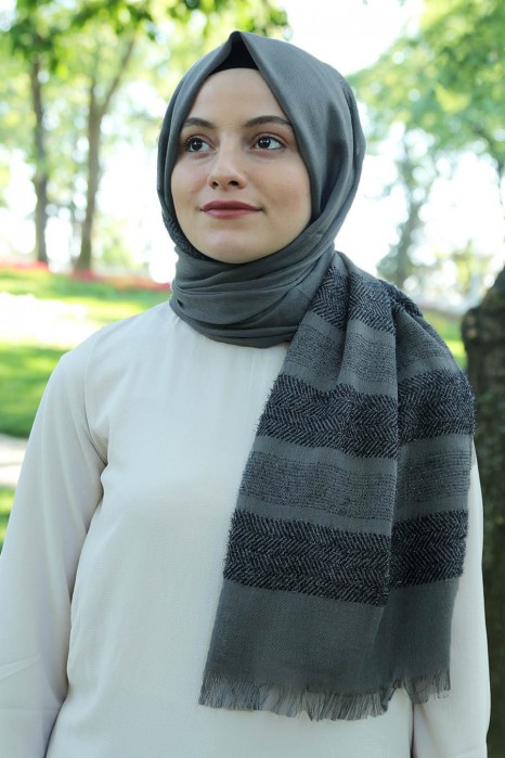 ANTHRACITE COLOR SHAWL