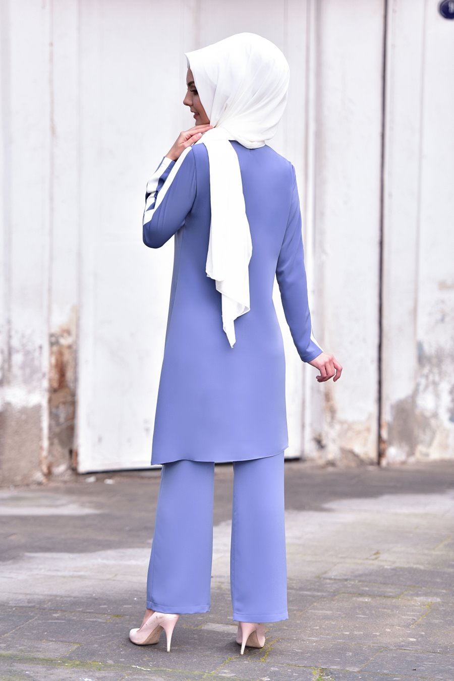 INDIGO TUNIC AND PANT SUIT