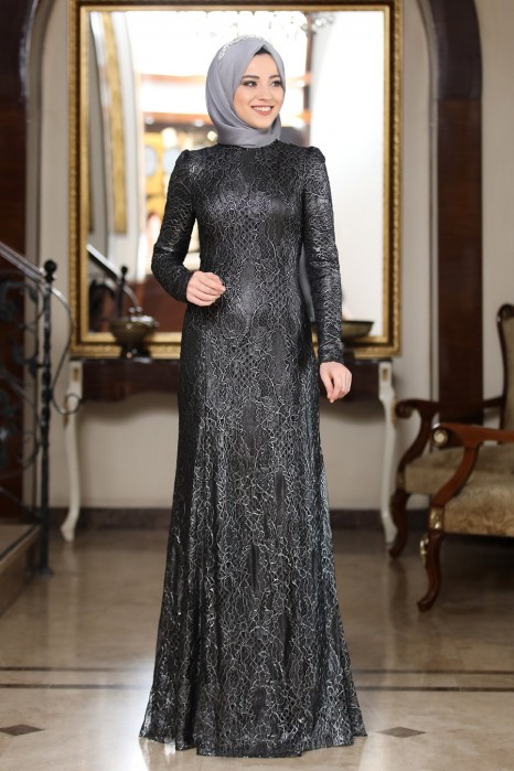 BLACK EVENING DRESS