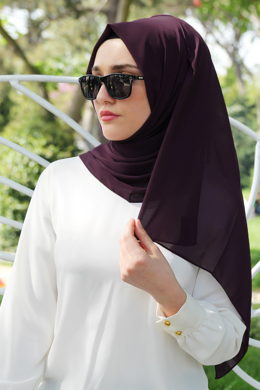 PLAIN PURPLE SHAWL